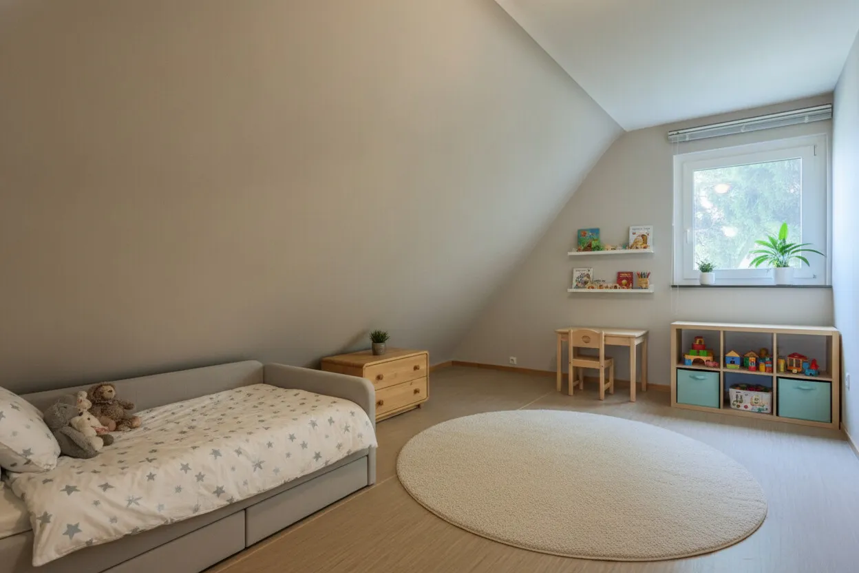 Kinderzimmer mit virtueller Einrichtung
