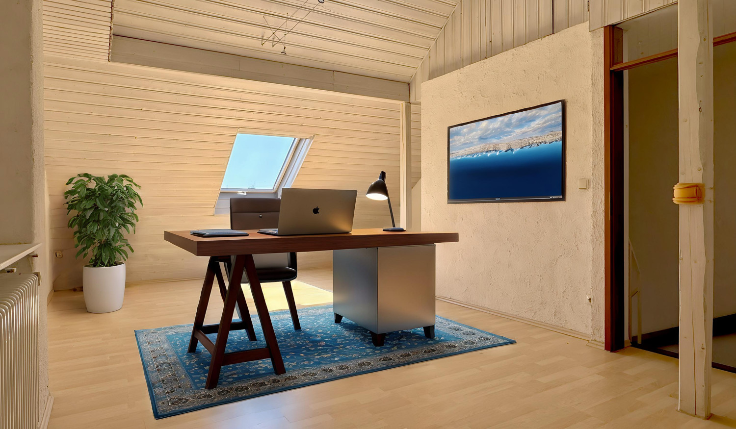 Homeoffice mit virtueller Einrichtung