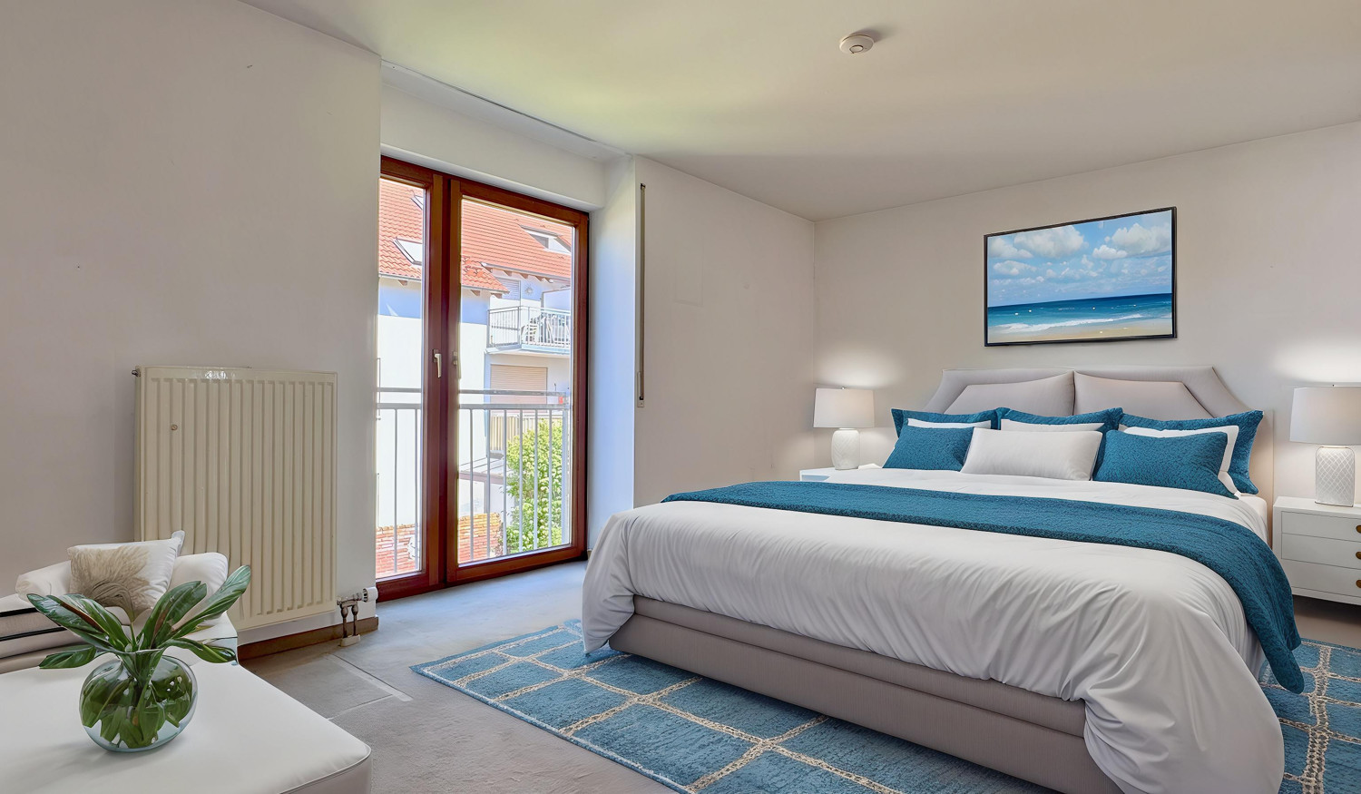Schlafzimmer mit virtueller Einrichtung