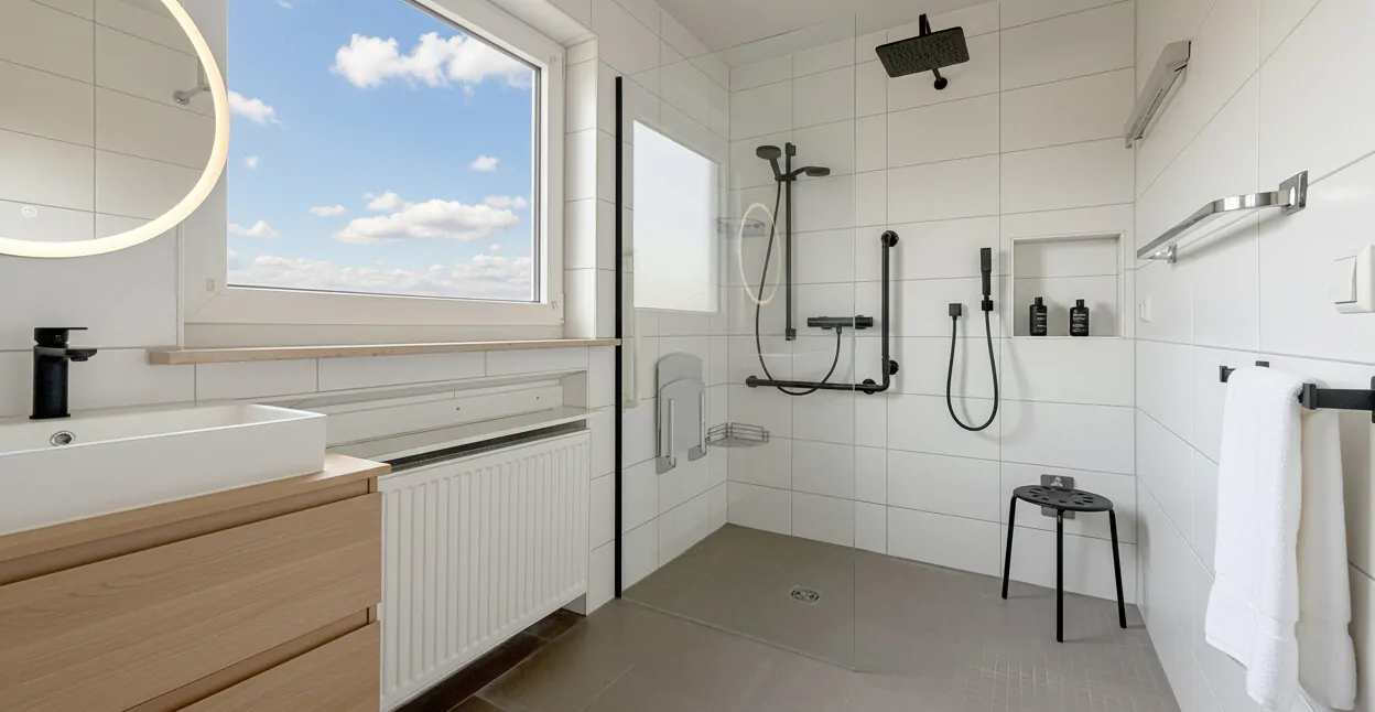 Badezimmer mit virtueller Renovierung