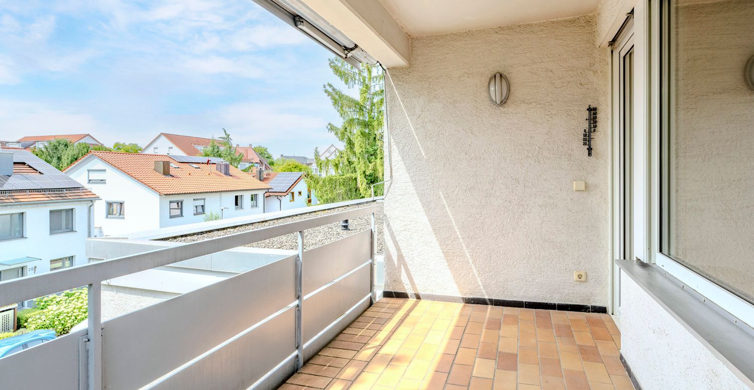 Überdachter Balkon