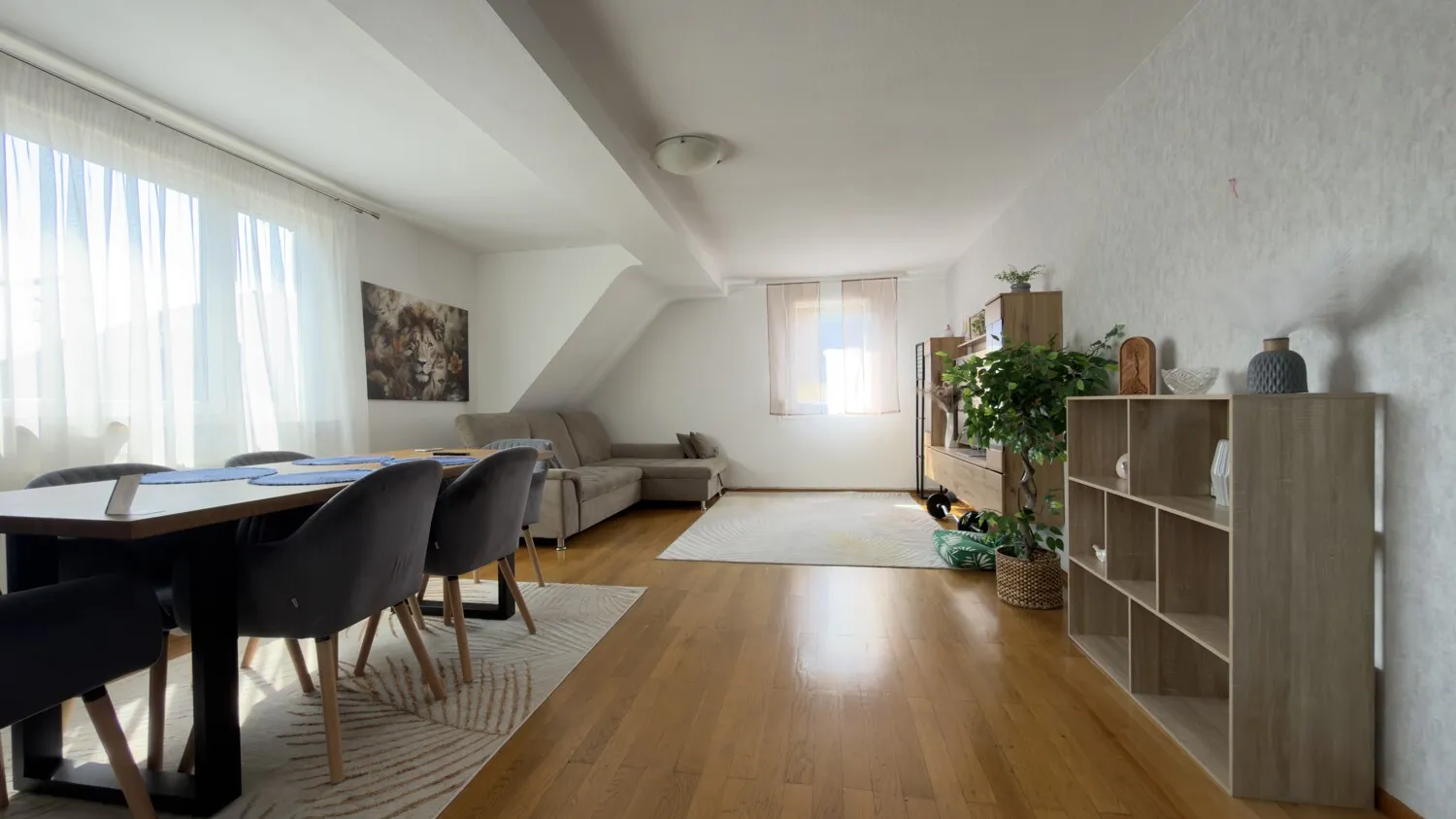 Wohn- und Esszimmer große Wohnung 2. OG
