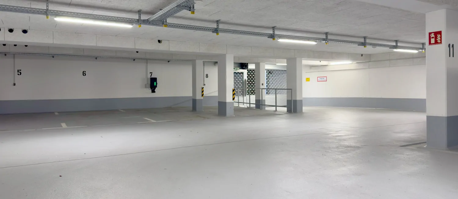 Zwei Stellplätze in der Tiefgarage – bequem und sicher