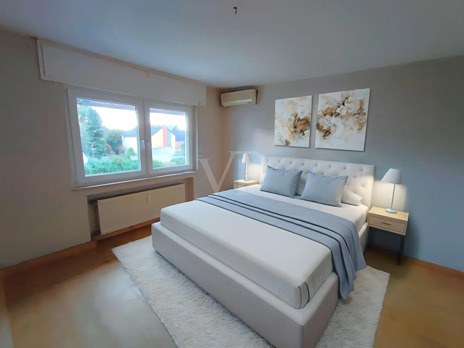 Schlafzimmer (mit KI eingerichtet)