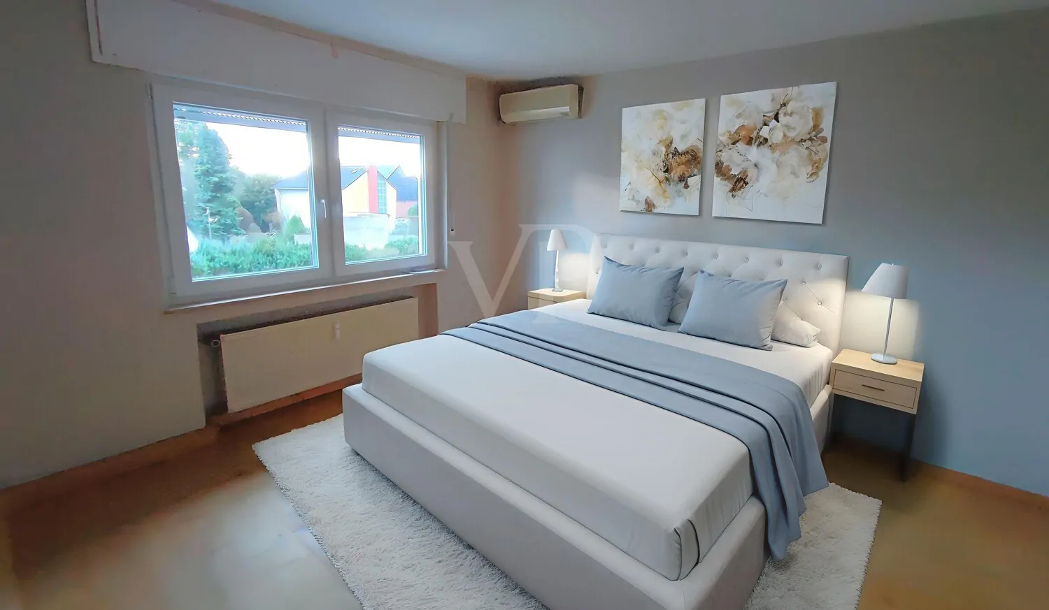 Schlafzimmer (mit KI eingerichtet)