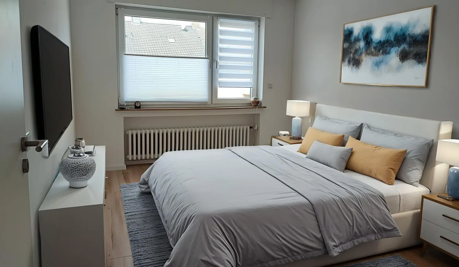 Schlaf-/Kinderzimmer (mit KI eingerichtet)