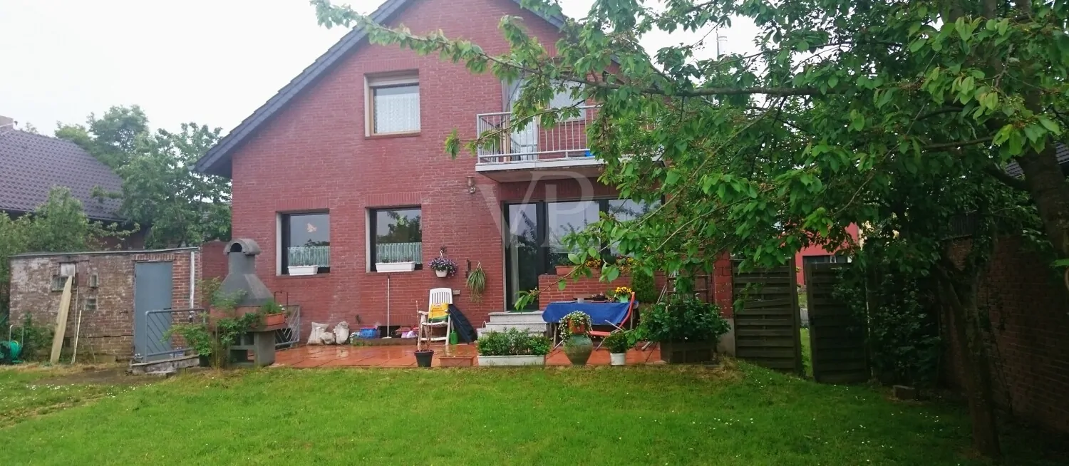 Rückansicht des Hauses