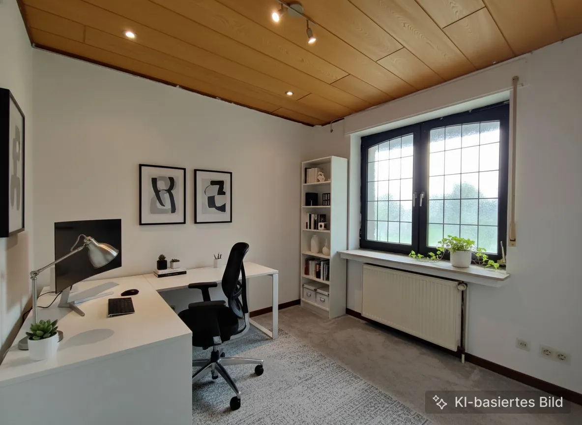 Arbeitszimmer (KI-eingerichtet)