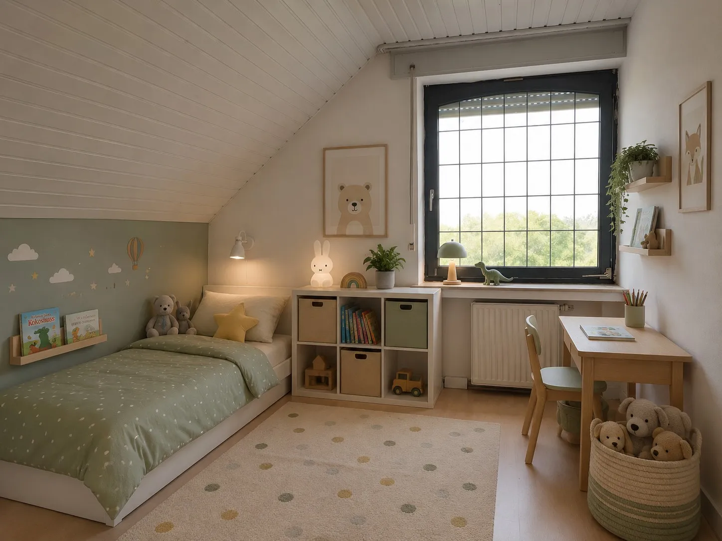 Kinderzimmer I (KI-eingerichtet)
