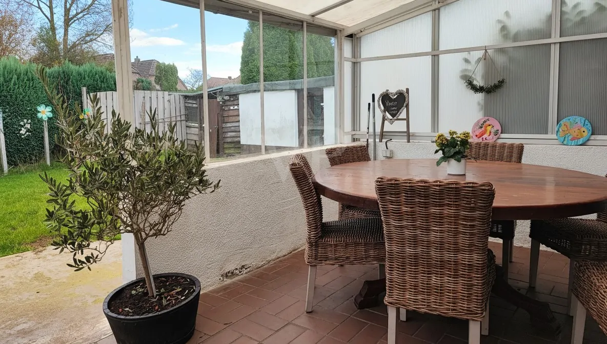 überdachte Terrasse