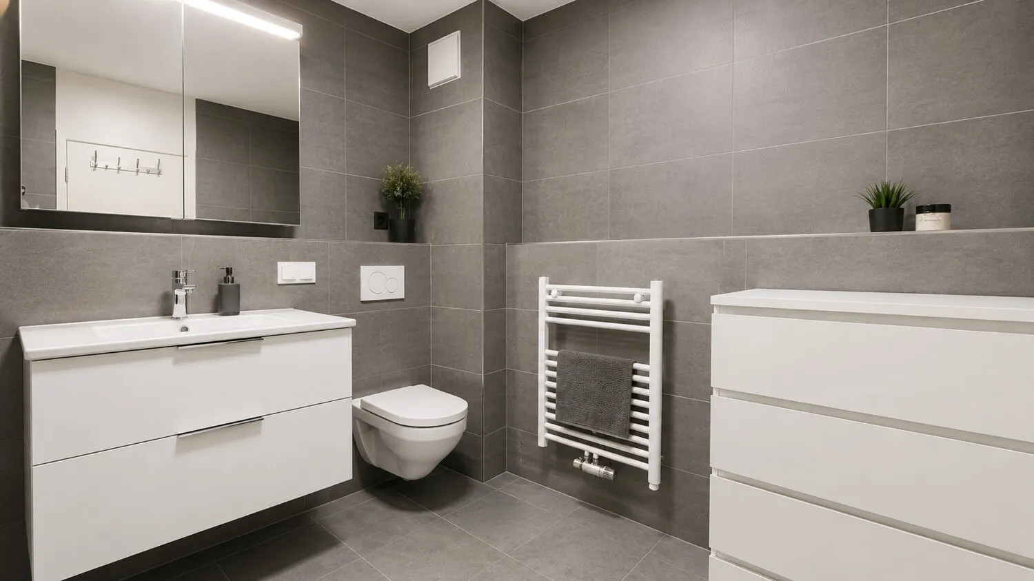 Badezimmer Ansicht I