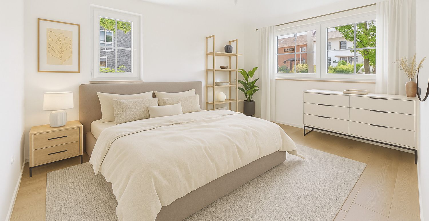Schlafzimmer KI Einrichtungsbeispiel
