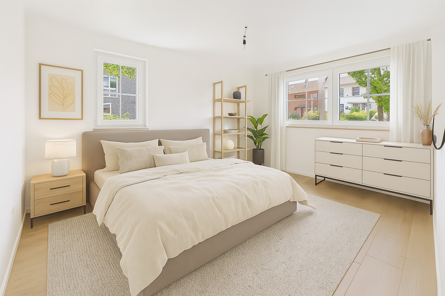 Schlafzimmer KI Einrichtungsbeispiel