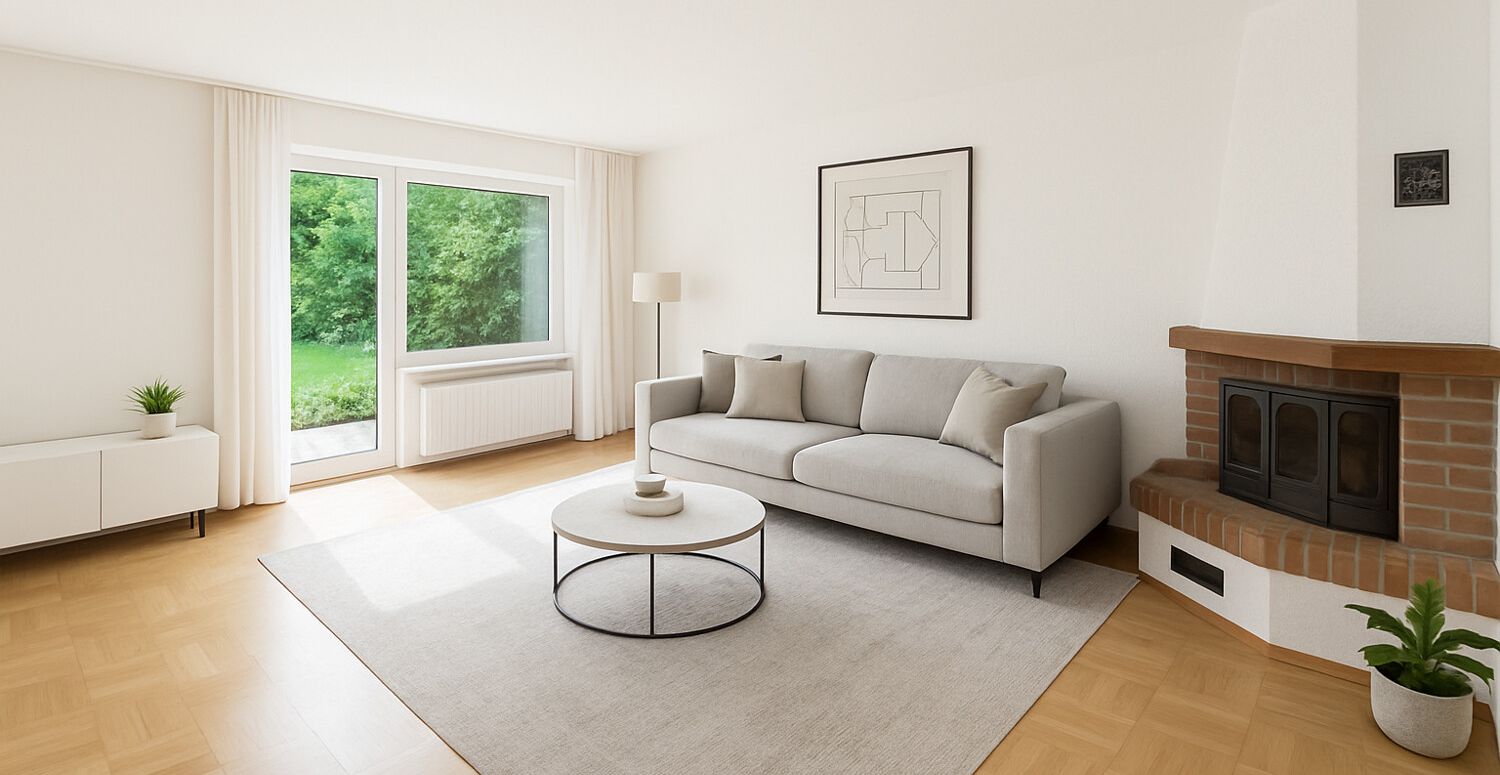 Wohnzimmer KI Beispiel