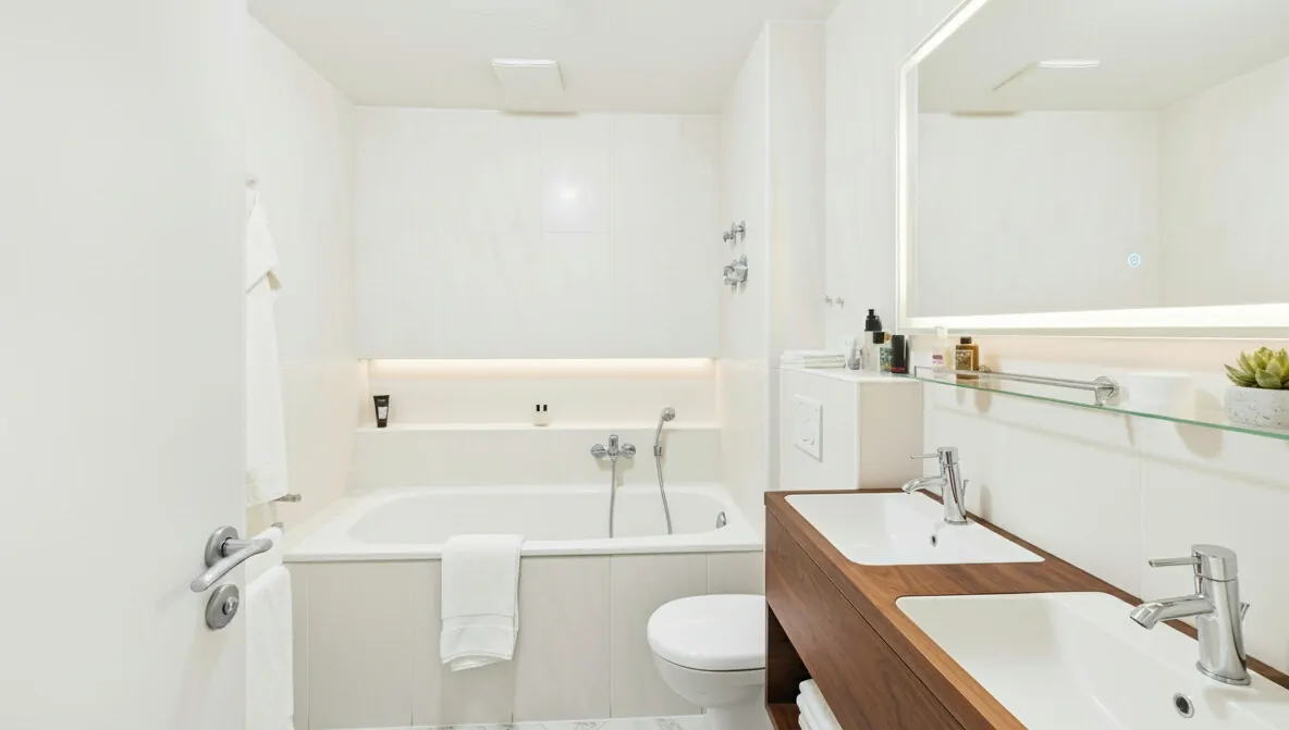 Badezimmer als Wohnbeispiel