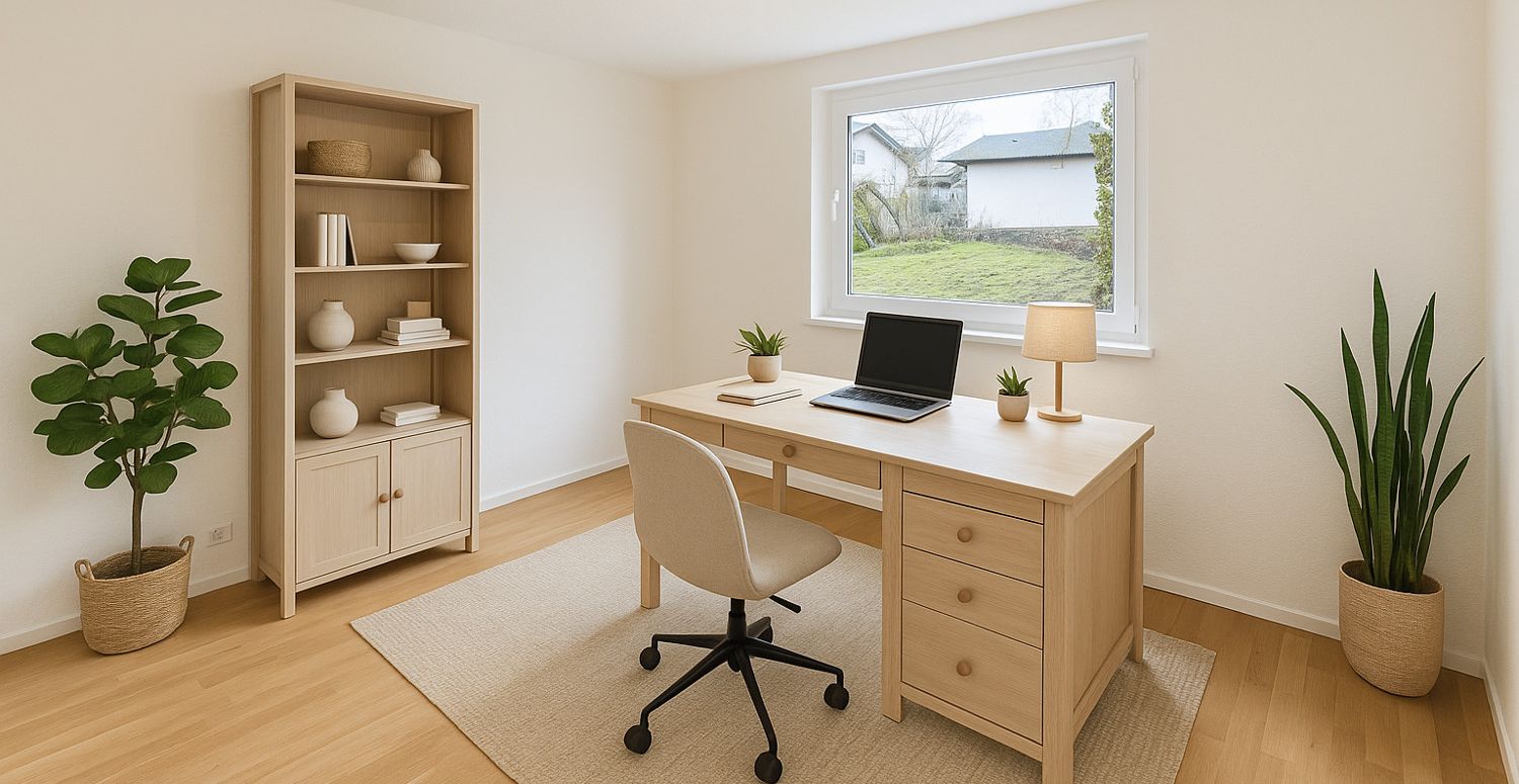 Arbeitszimmer (KI-Staging)