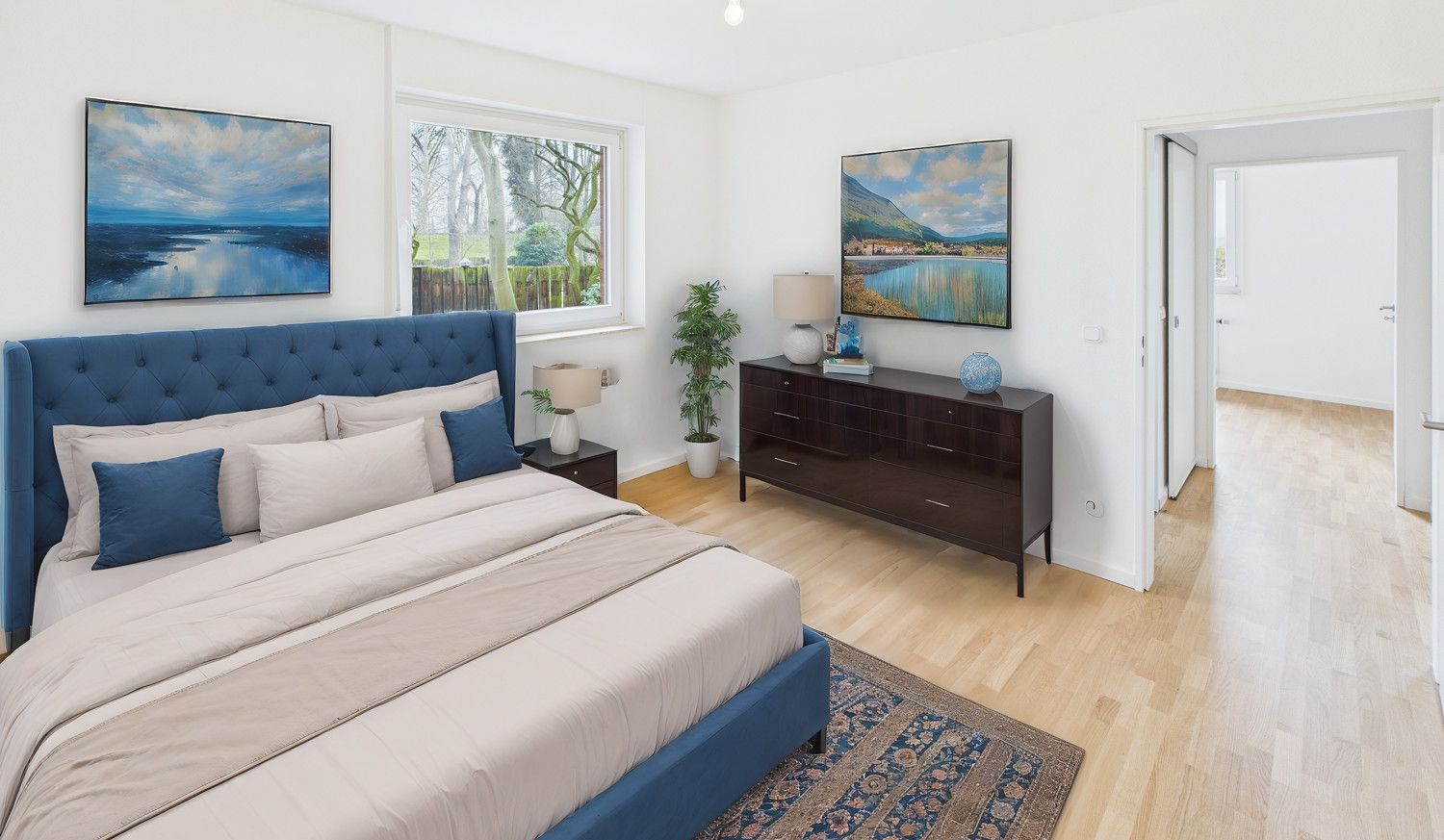 Schlafzimmer (KI-Staging)