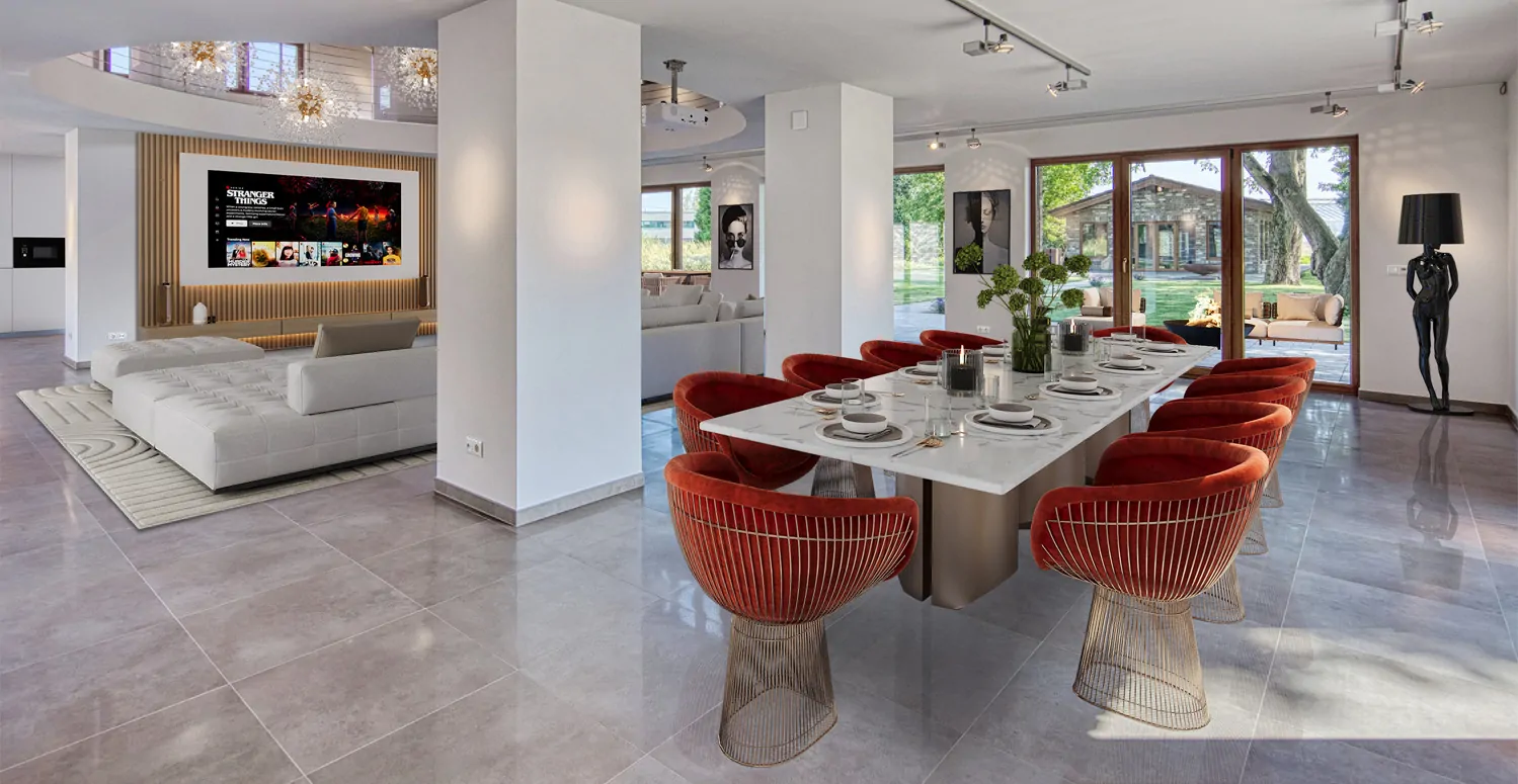 Wohn-Esszimmer als Wohnbeispiel