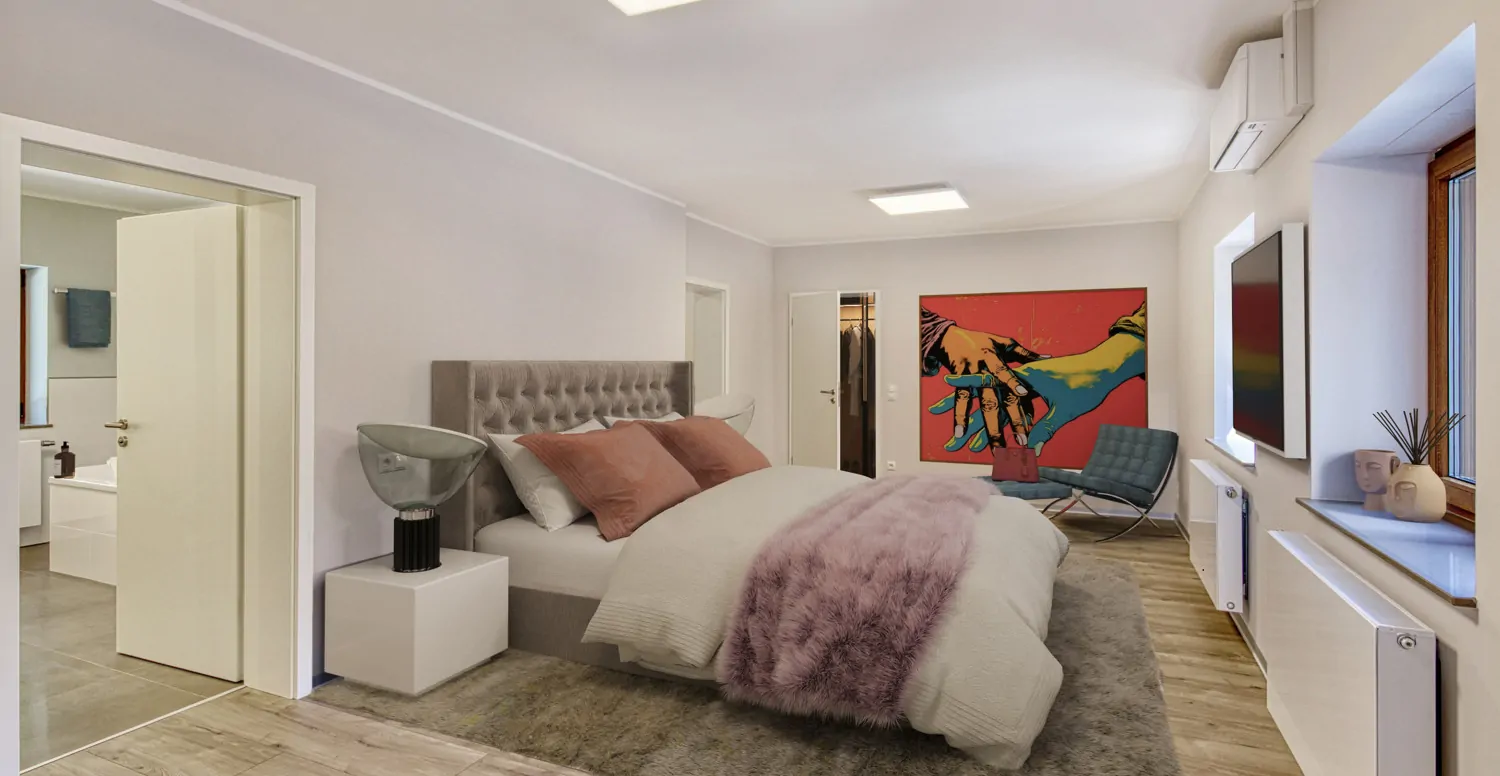 Schlafzimmer als Wohnbeispiel