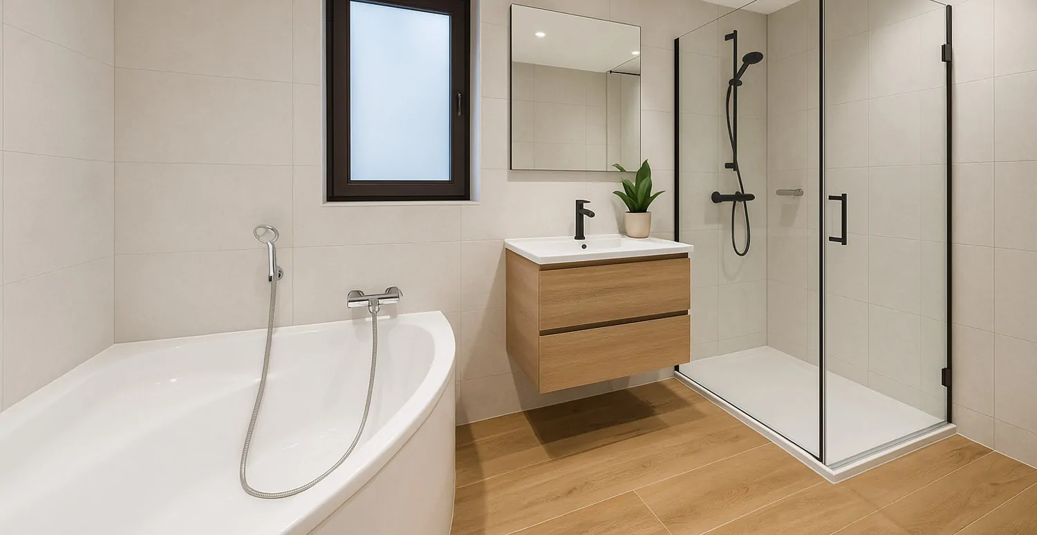 Badezimmer (KI-Staging)