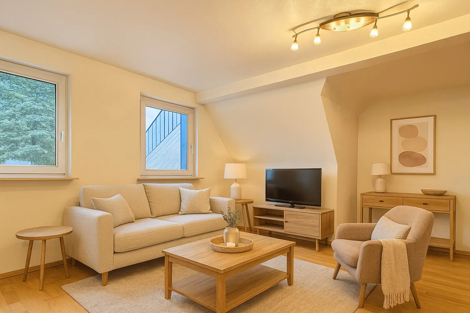 Wohnzimmer DG - Visualisierung