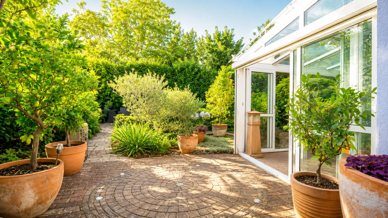 Garten und Wintergarten