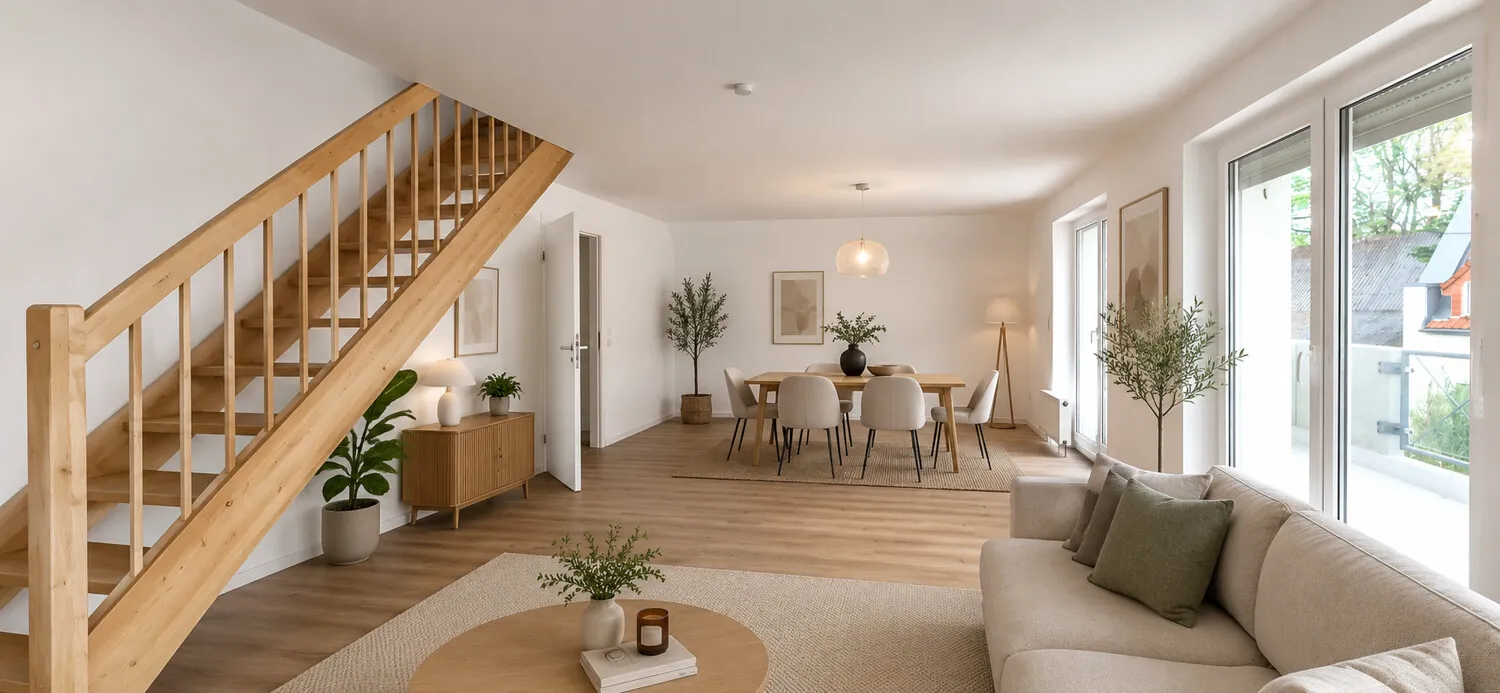 Wohnen mit Flair: Helle Maisonettewohnung mit Balkon und Stellplatz - Photo 3
