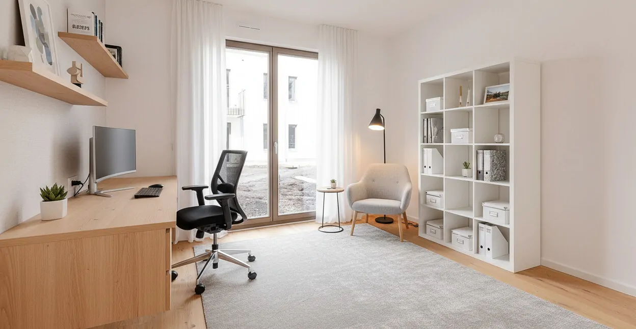 Arbeitszimmer Visualisierung