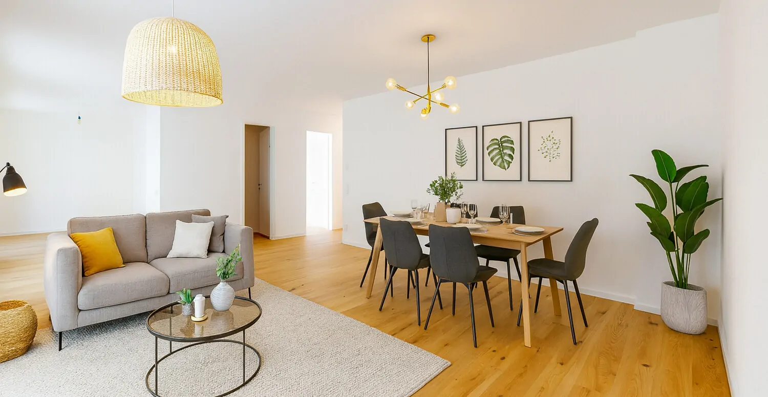 Wohn-/Essbereich Visualisierung