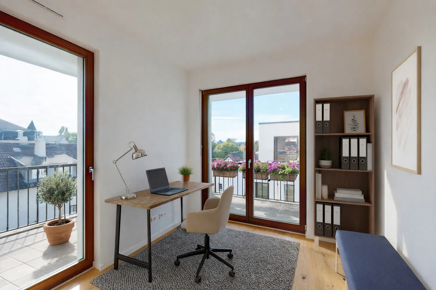 Arbeitszimmer Visualisierung