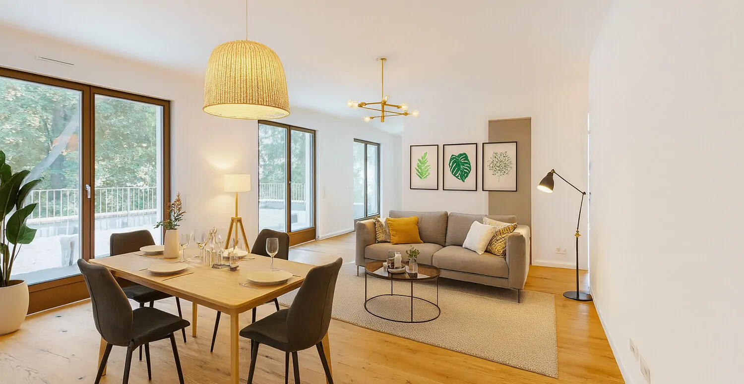 Wohn-/Essbereich Visualisierung