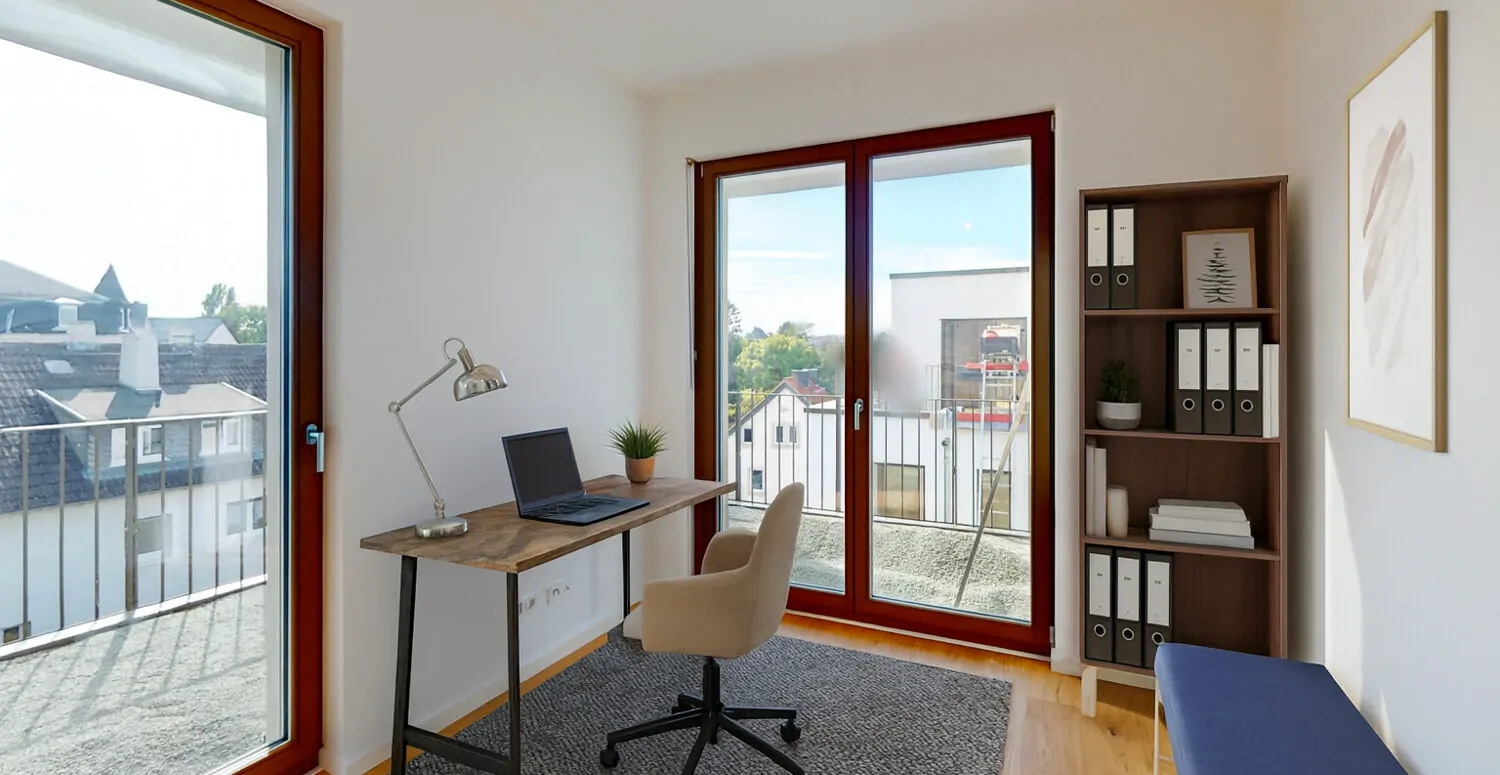 Arbeitszimmer Visualisierung
