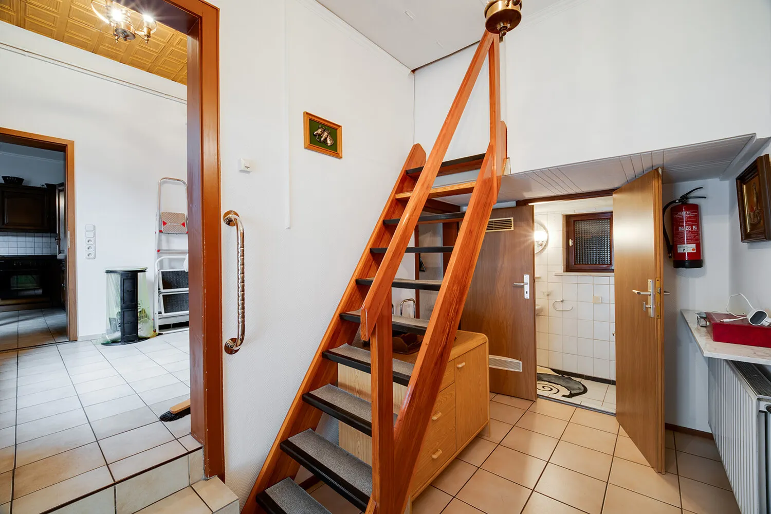 Treppe zum Boden/Werkstatt