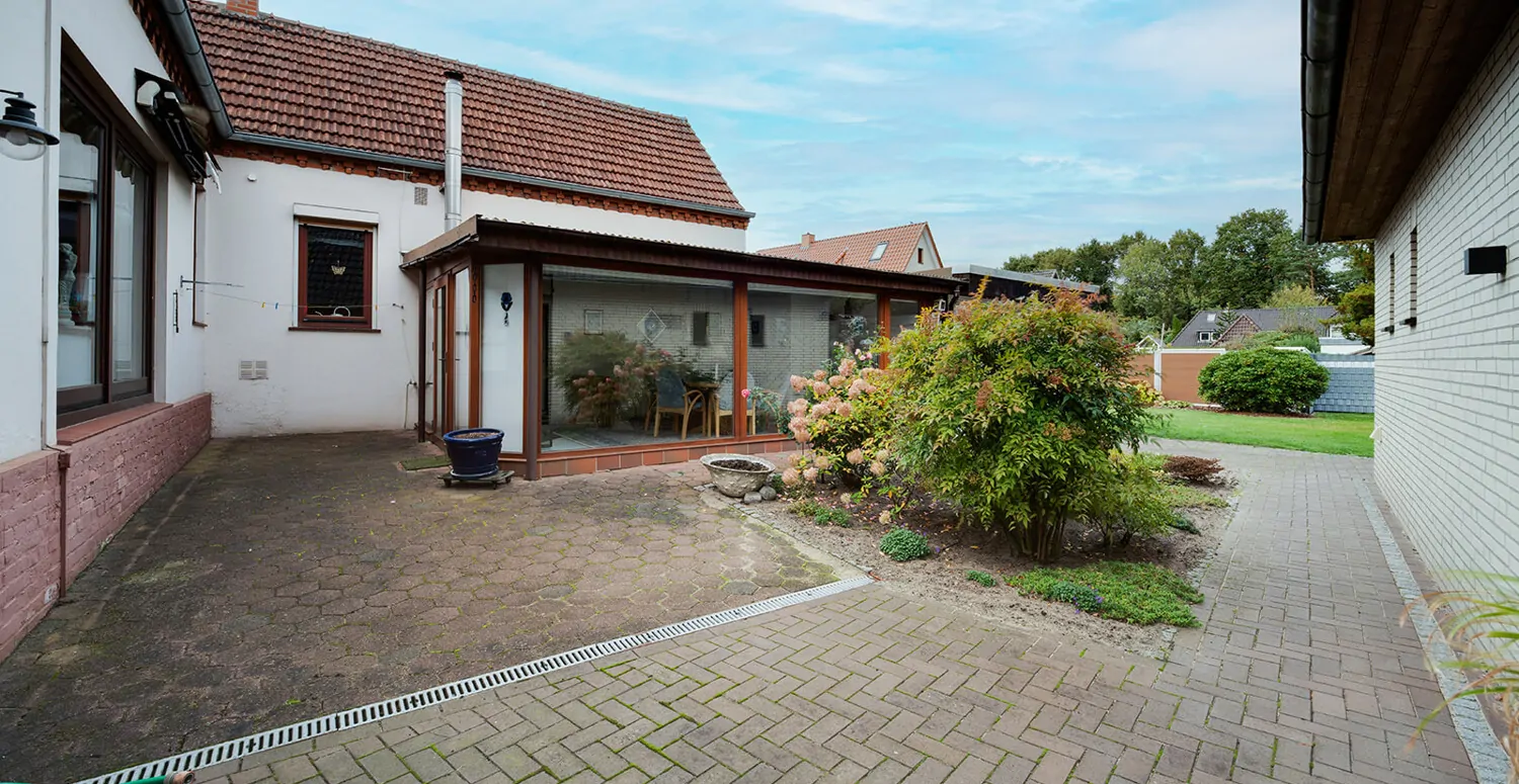 Blick auf den Wintergarten