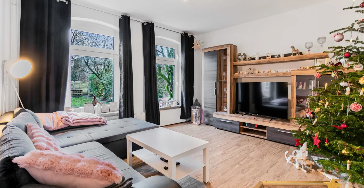 Wohnzimmer im Erdgeschoss