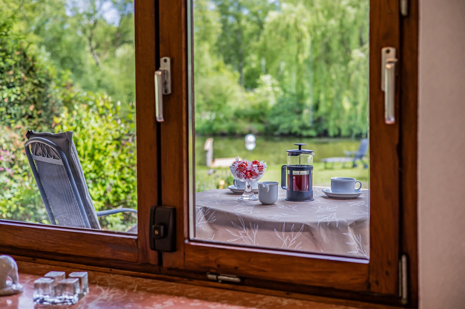 Blick aus dem Wohnzimmer