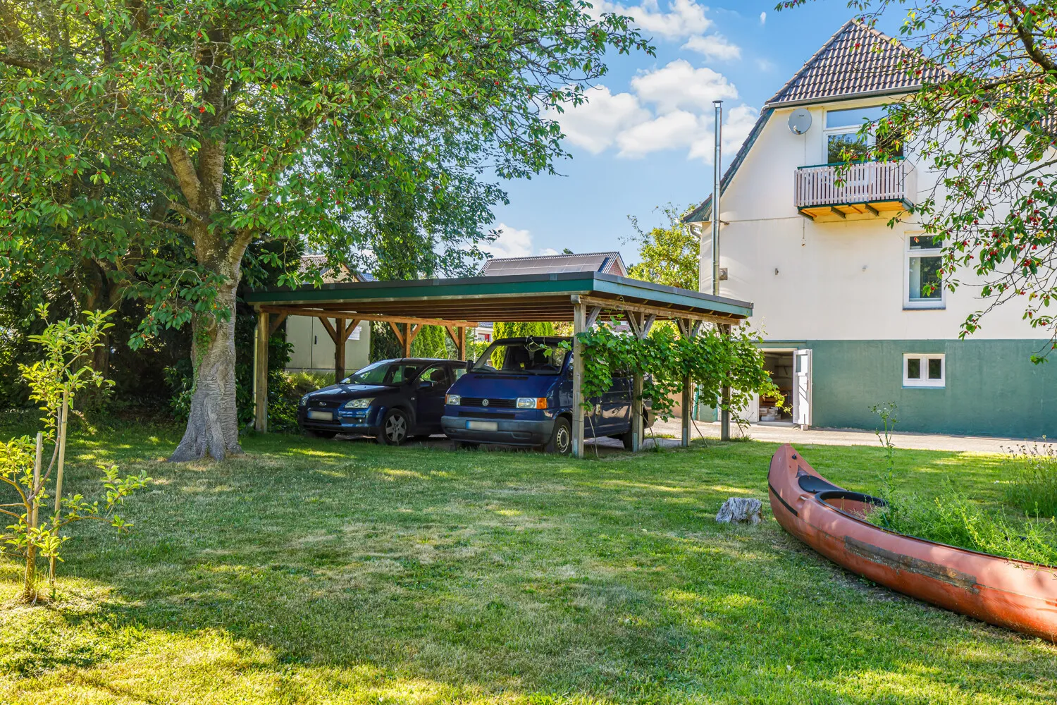 Blick aus dem Garten