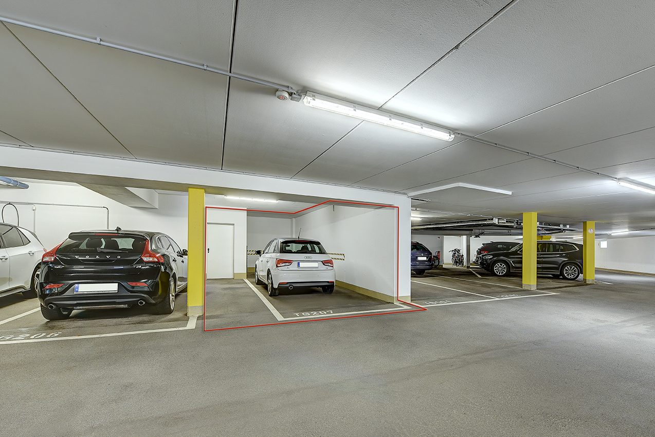 Doppelstellplatz in der Tiefgarage