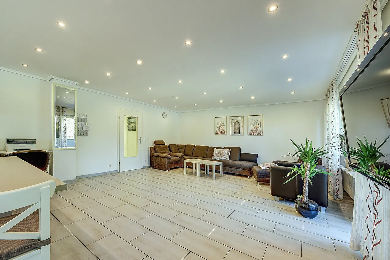 Blick in das Wohnzimmer