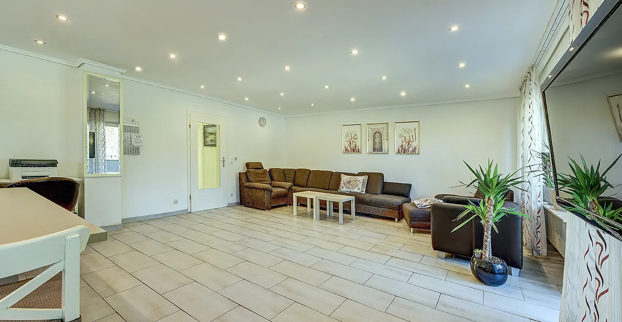 Blick in das Wohnzimmer