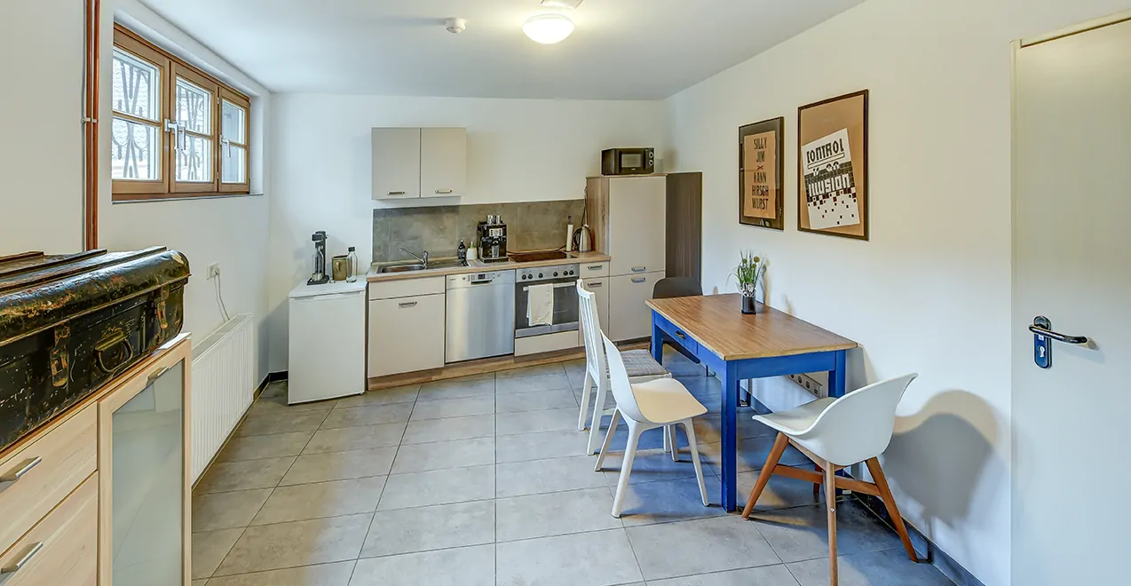 Küche / Aufenthaltsraum des Bürobereichs im Kellergeschoss