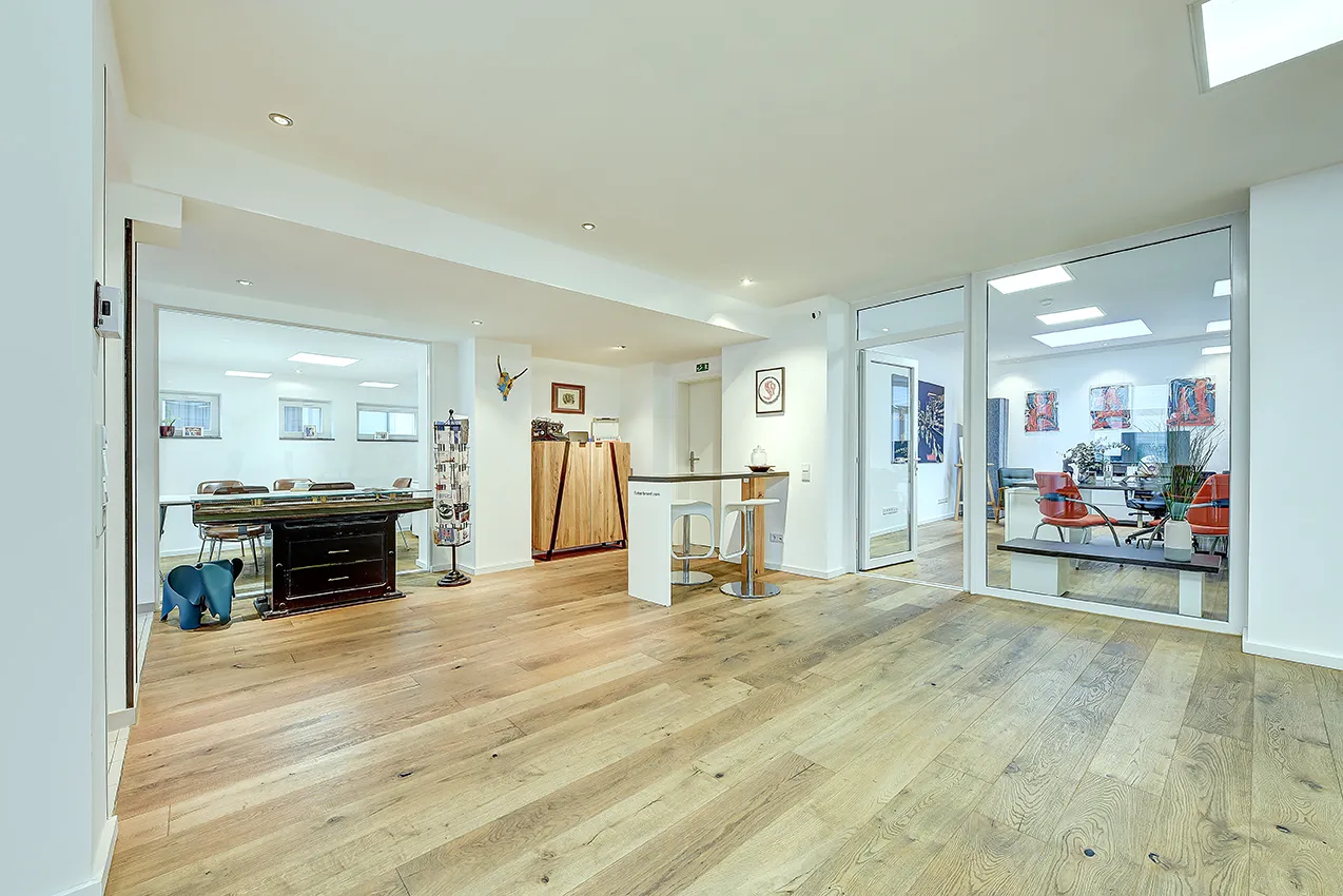 Bürobereich im Erdgeschoss