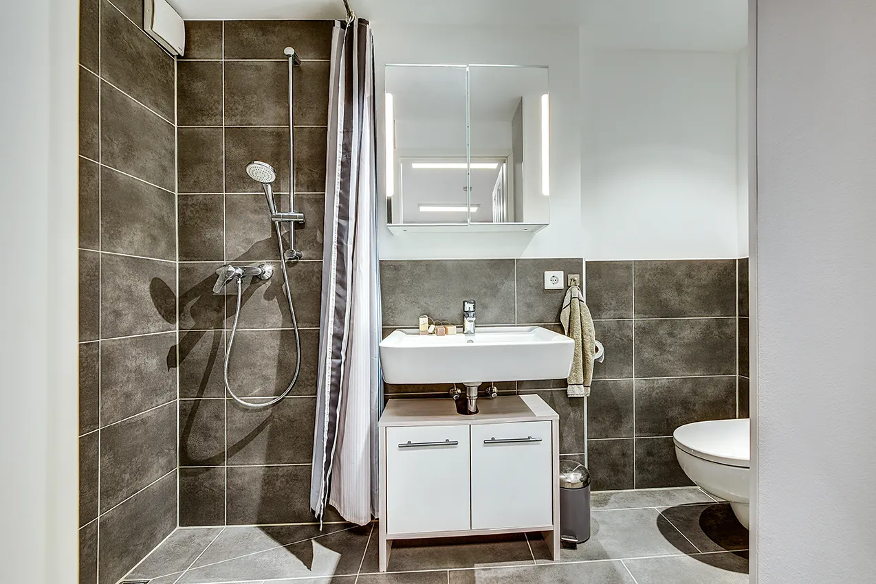 Badezimmer im Kellergeschoss