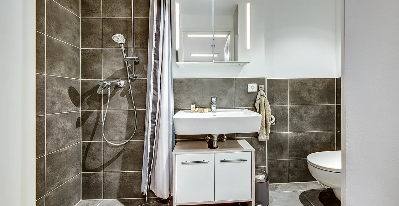 Badezimmer im Kellergeschoss