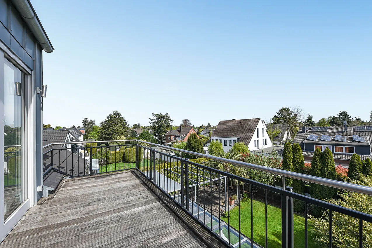 Balkon im Dachgeschoss