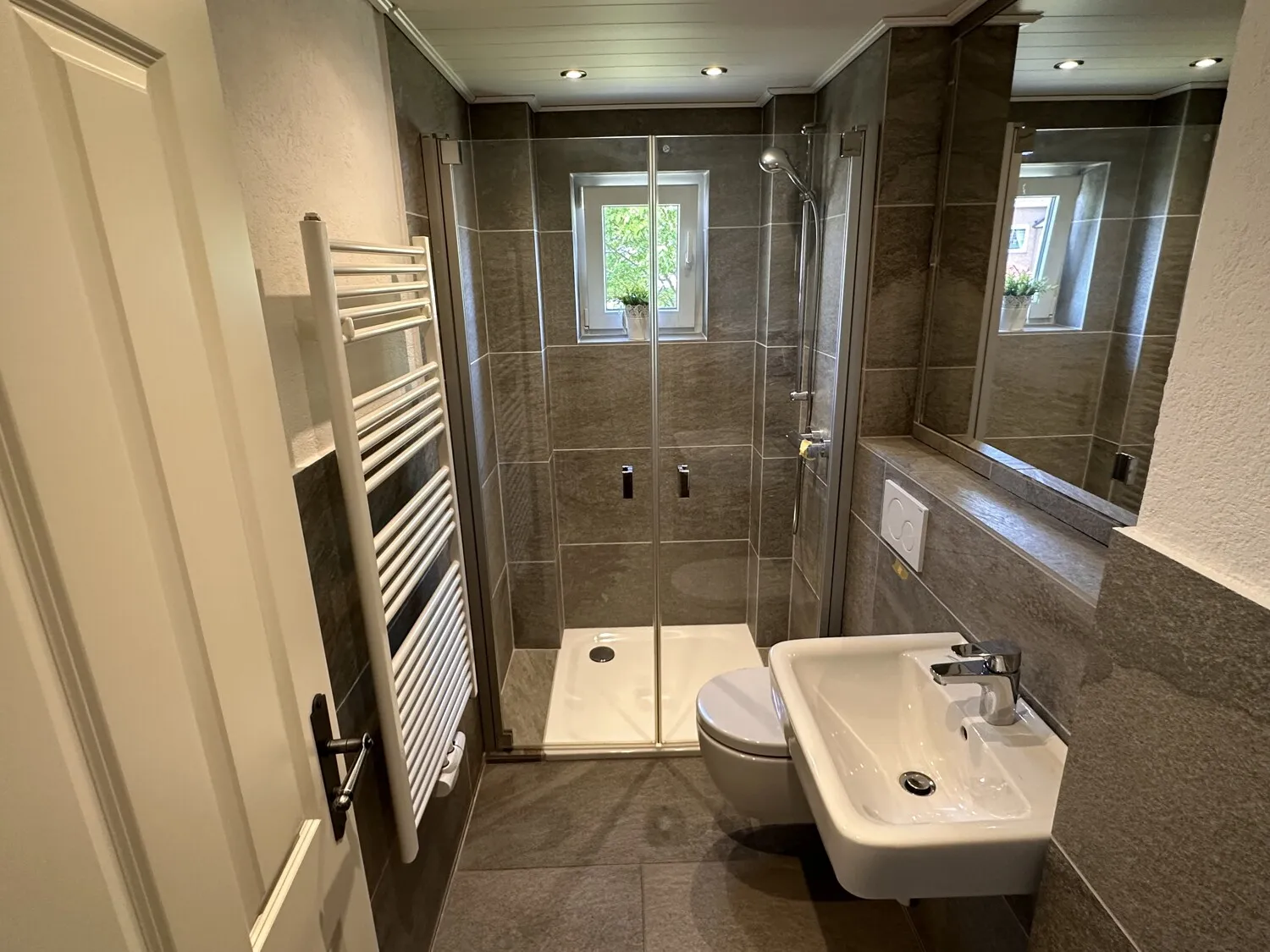 Gäste WC mit Dusche im Erdgeschoss