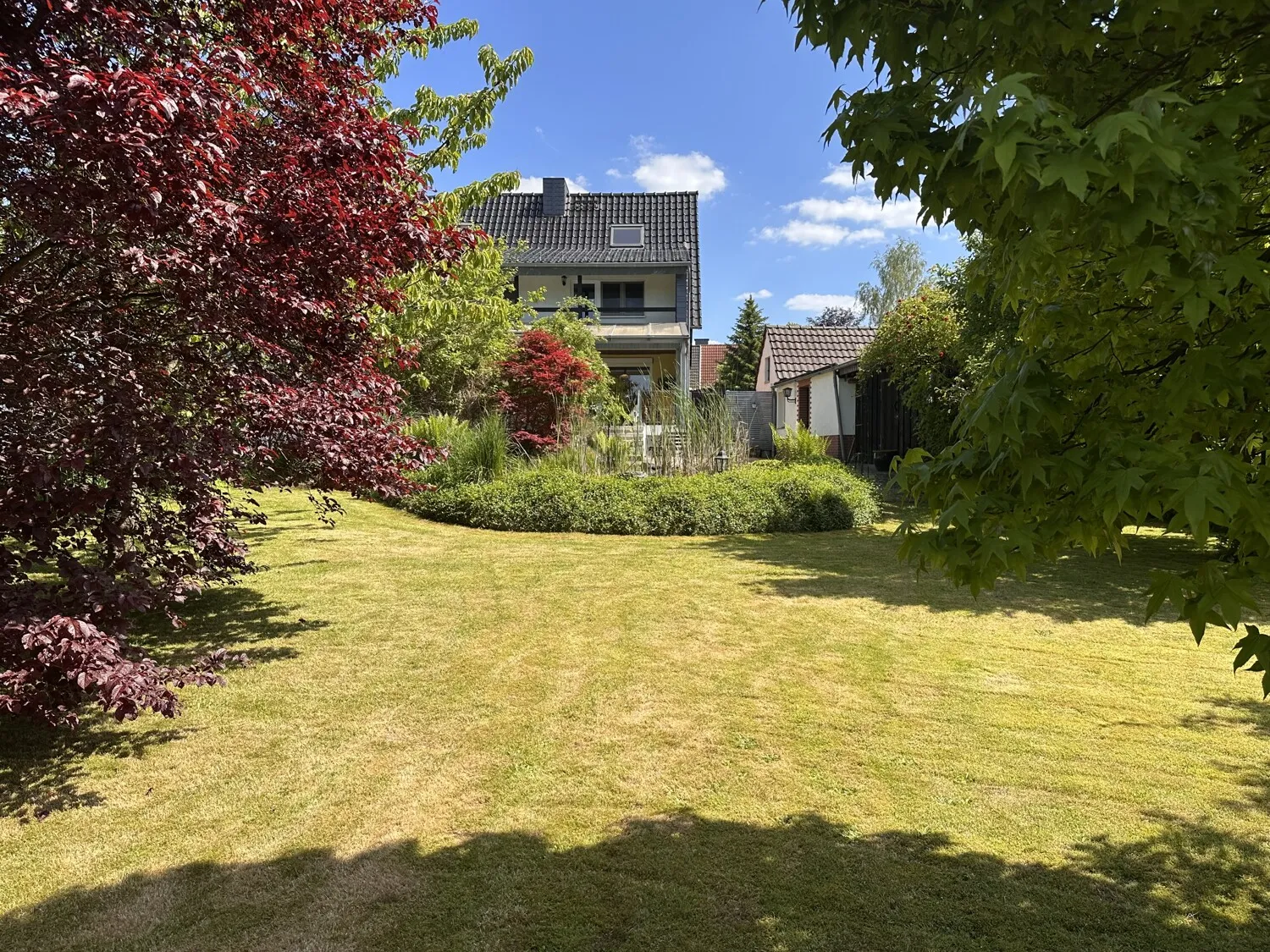 Gartenblick auf das Haus