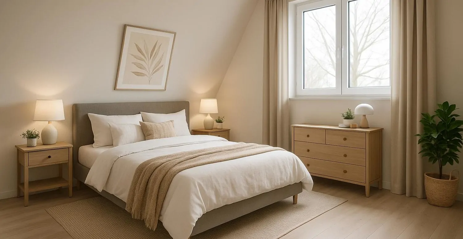 Einrichtungsbeispiel Schlafzimmer Obergeschoß