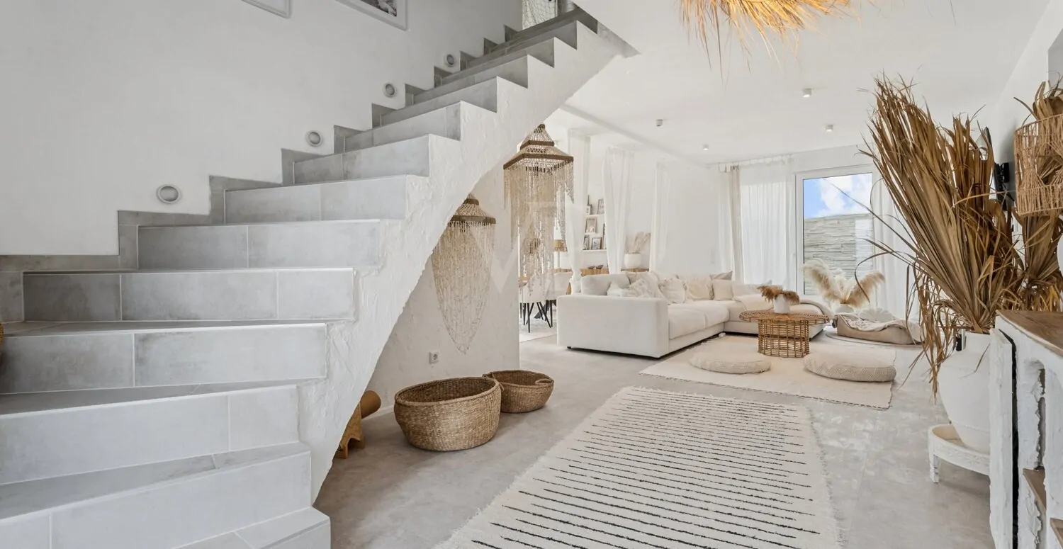 Treppe ins Obergeschoss