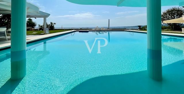 Inside pool